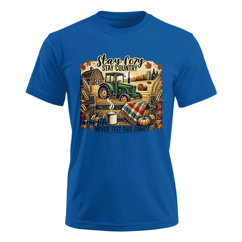 Image of Stay Cozy_Stay Country_Farm Life Never Felt This Comfy 2 - Unisex Ultra Cotton Tee