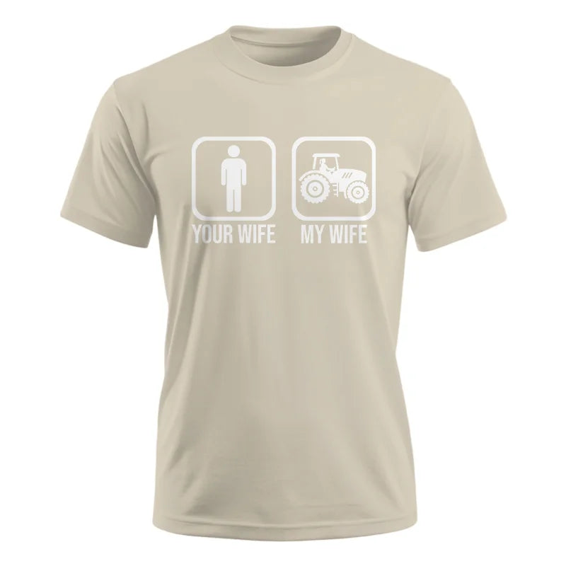 Image of My Wife Is Cooler Than Yours Funny Farm Tractor 1 - Unisex Ultra Cotton Tee