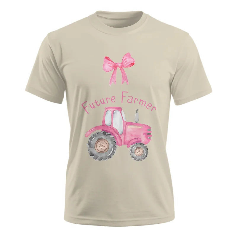 Image of Pink Tractor For Future Farmer - Unisex Ultra Cotton Tee