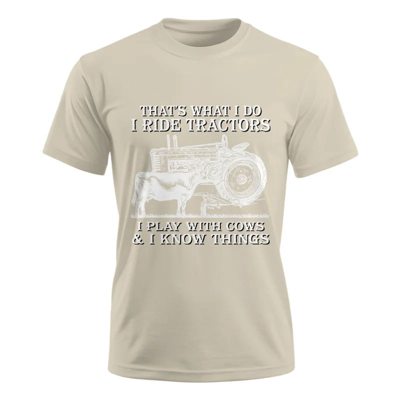 That's What I Do I Ride Tractors - Unisex Ultra Cotton Tee