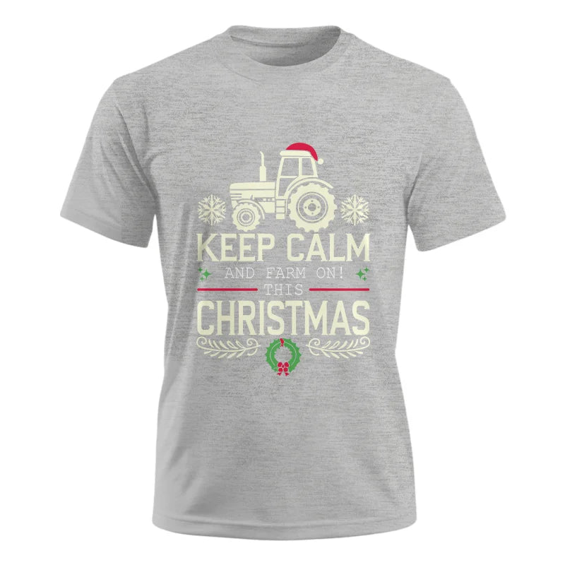 Keep Calm And Farm On! This Christmas - Unisex Ultra Cotton Tee