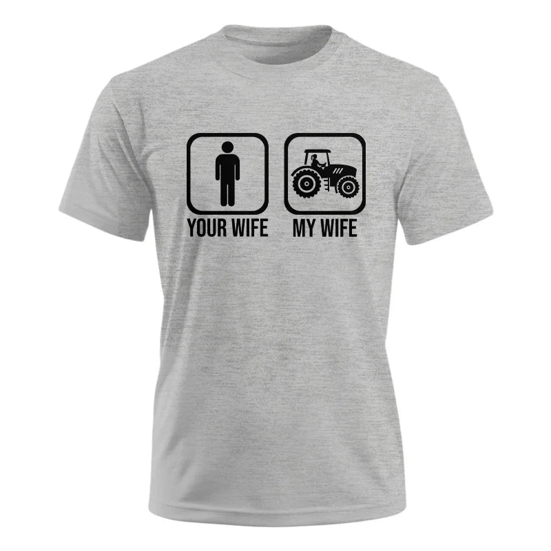 My Wife Is Cooler Than Yours Funny Farm Tractor 2 - Unisex Ultra Cotton Tee