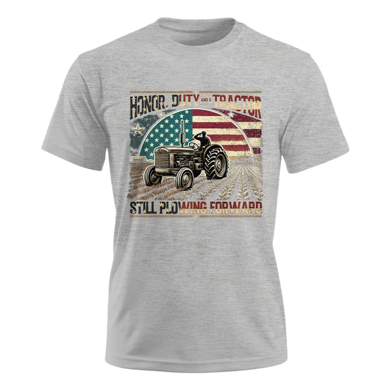 Image of Veteran Farmer Honor Duty And A Tractor 1 - Unisex Ultra Cotton Tee