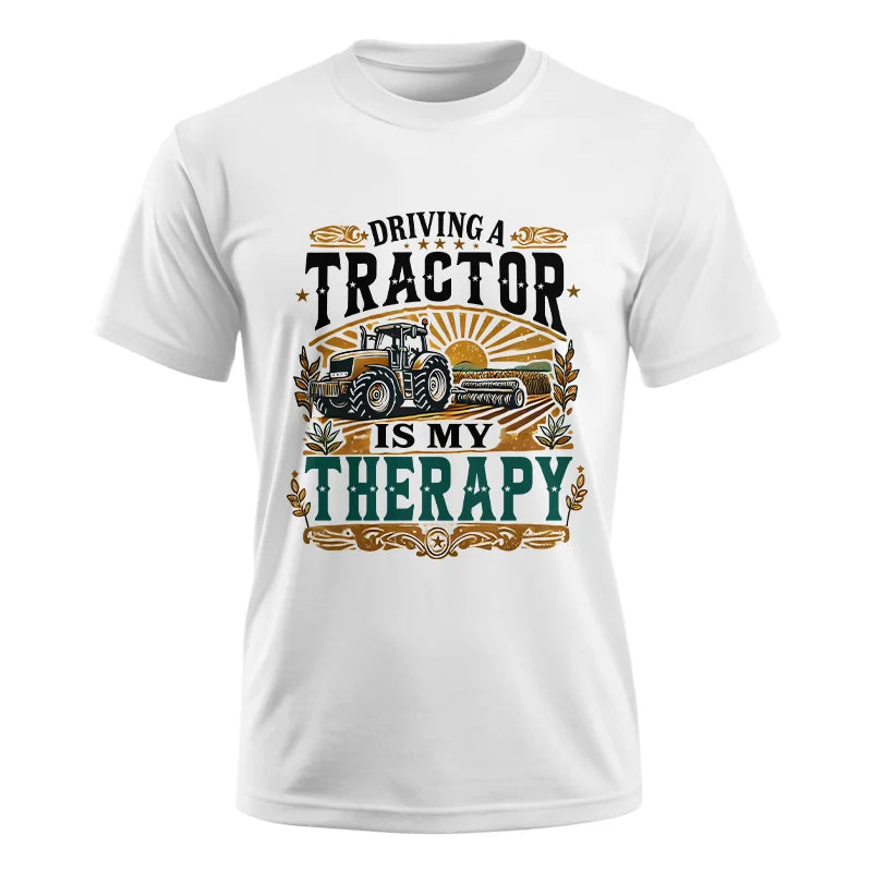 Image of Driving A Tractor Is My Therapy - Unisex Ultra Cotton Tee