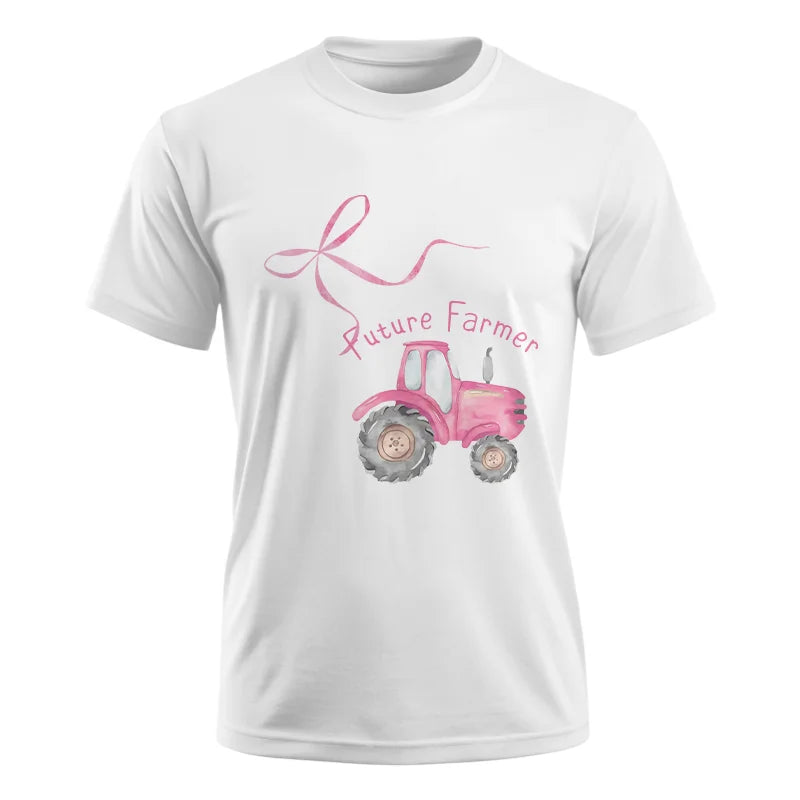 Pink Bow Cute Tractor - Unisex Ultra Cotton Tee