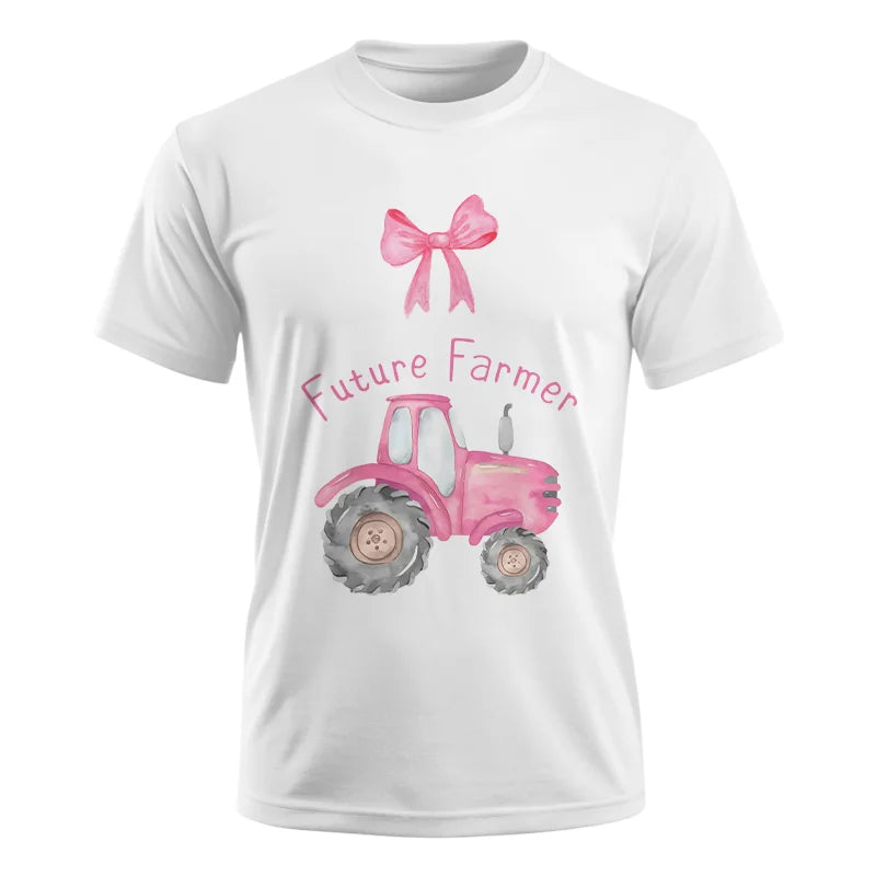 Pink Tractor For Future Farmer - Unisex Ultra Cotton Tee