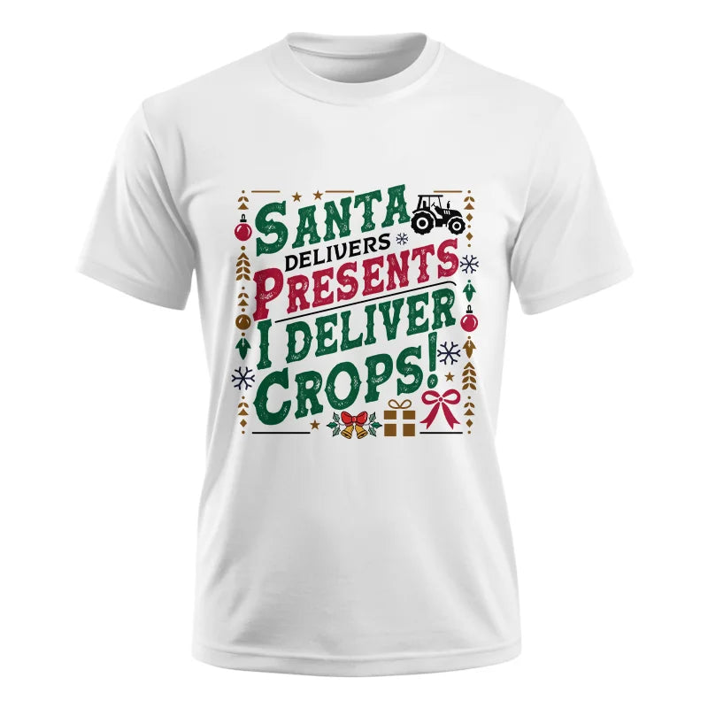 Image of Santa Deliver Present I Deliver Crops! - Unisex Ultra Cotton Tee