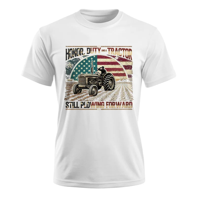 Image of Veteran Farmer Honor Duty And A Tractor 1 - Unisex Ultra Cotton Tee