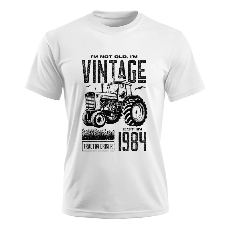 Vintage Tractor Farmer Birthday Born In 1984 1 - Unisex Ultra Cotton Tee