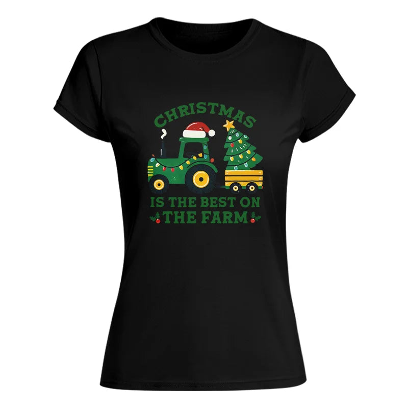 Image of Christmas Is The Best On The Farm - Women's Softstyle Tee