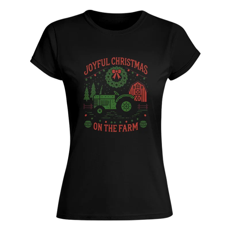 Image of Joyful Christmas On The Farm 3 - Women's Softstyle Tee