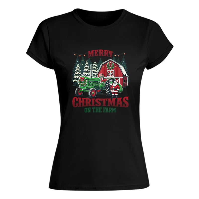 Image of Merry Christmas On The Farm 3 - Women's Softstyle Tee