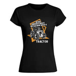 Never Underestimate An Old Man With A Tractor Farming Dad - Women's Softstyle Tee