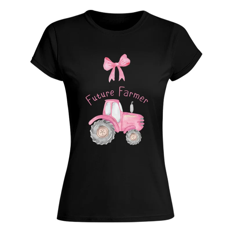 Pink Tractor For Future Farmer - Women's Softstyle Tee