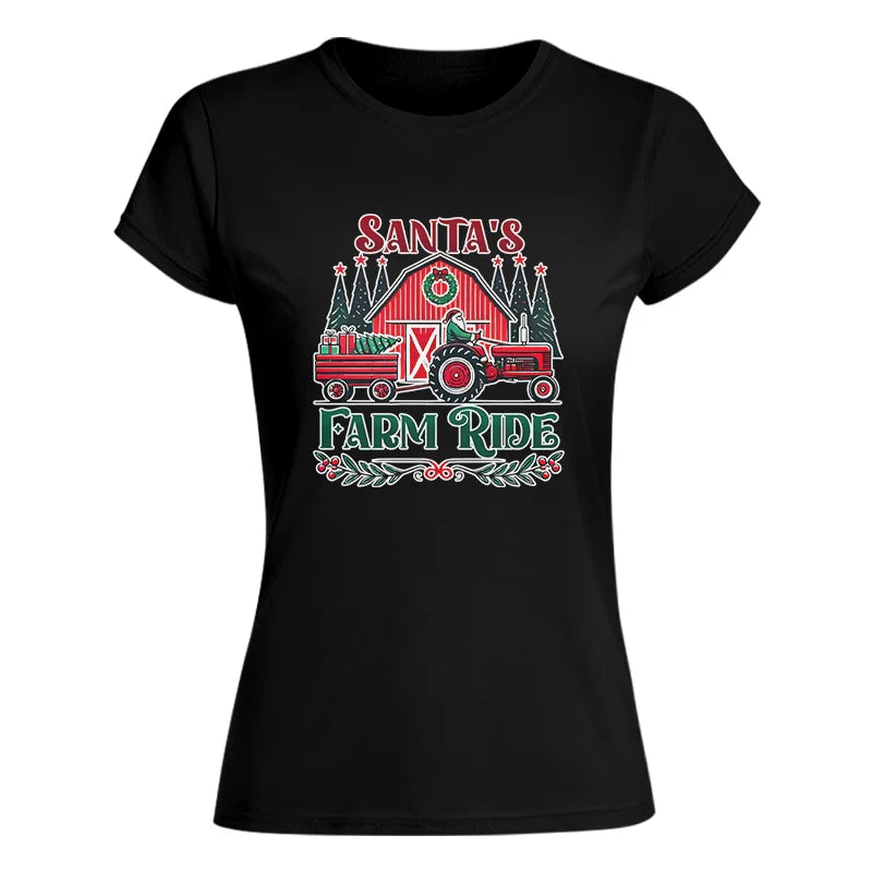 Image of Santa's Farm Ride 1 - Women's Softstyle Tee