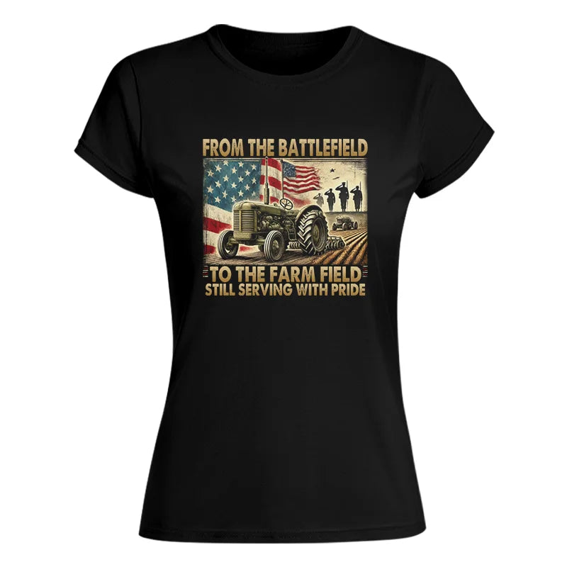 Veteran Farmer From The Battlefield To The Farm Field 1 - Women's Softstyle Tee