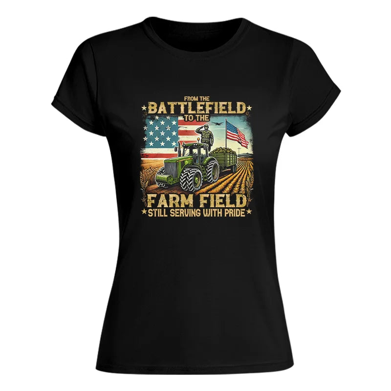 Veteran Farmer From The Battlefield To The Farm Field 2 - Women's Softstyle Tee