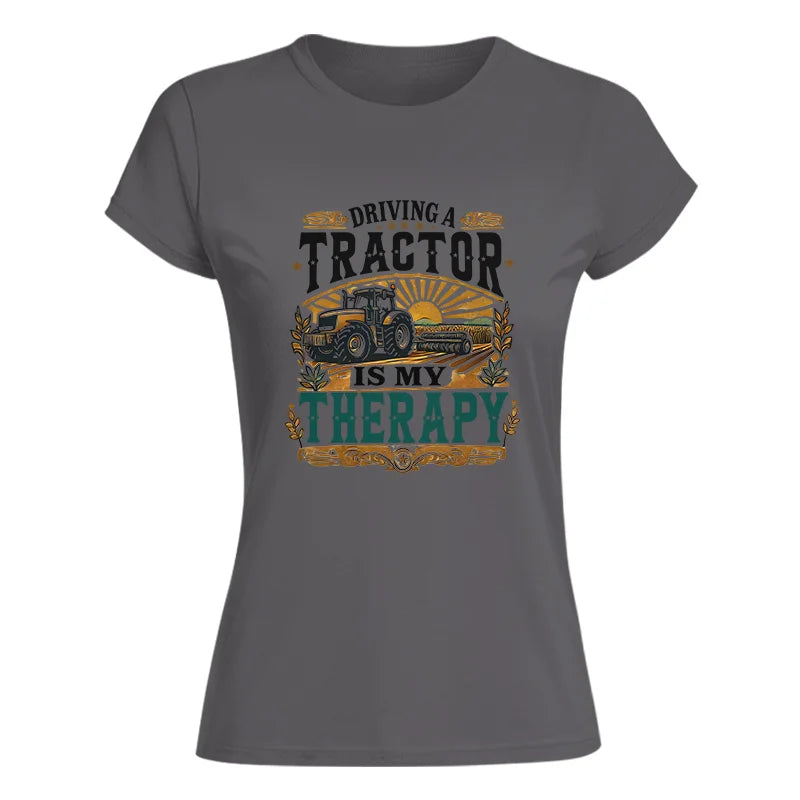 Image of Driving A Tractor Is My Therapy - Women's Softstyle Tee