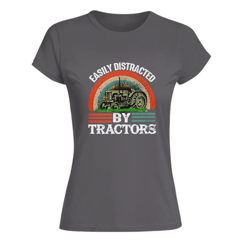 Image of Easily Distracted By Tractors - Women's Softstyle Tee