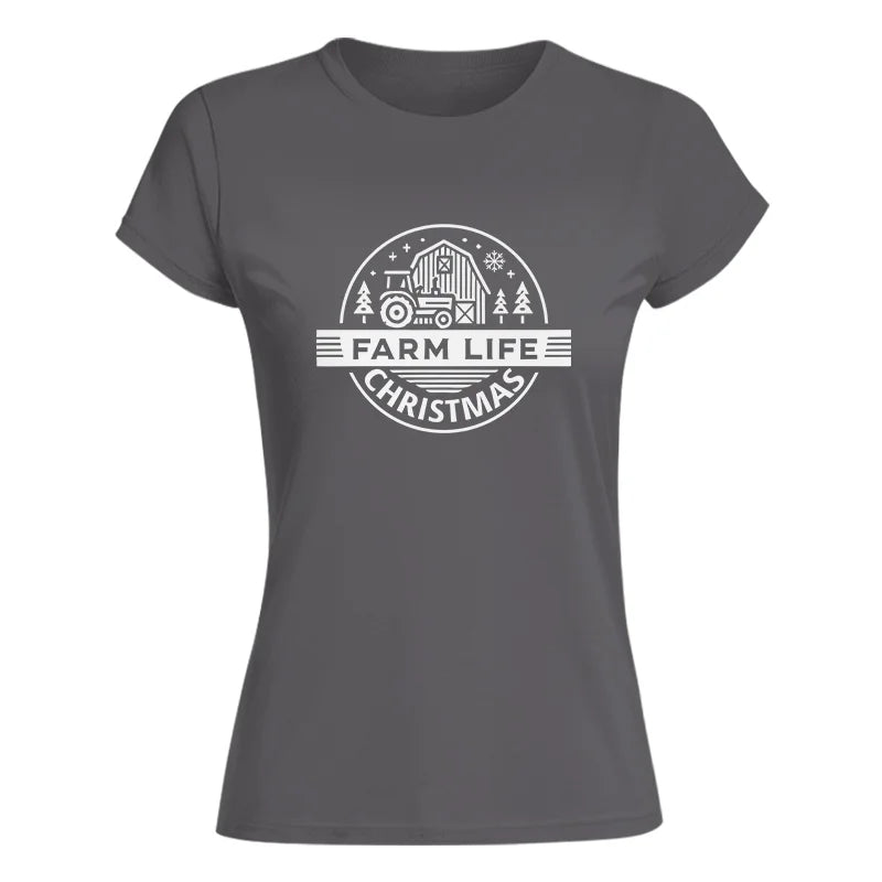 Farm Life Christmas 1 - Women's Softstyle Tee