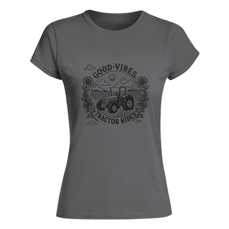 Image of Good Vibes Tractor Rides - Women's Softstyle Tee