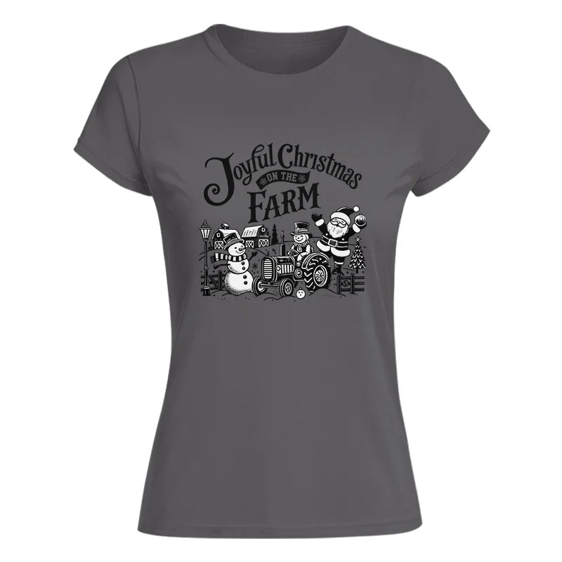 Joyful Christmas On The Farm 1 - Women's Softstyle Tee