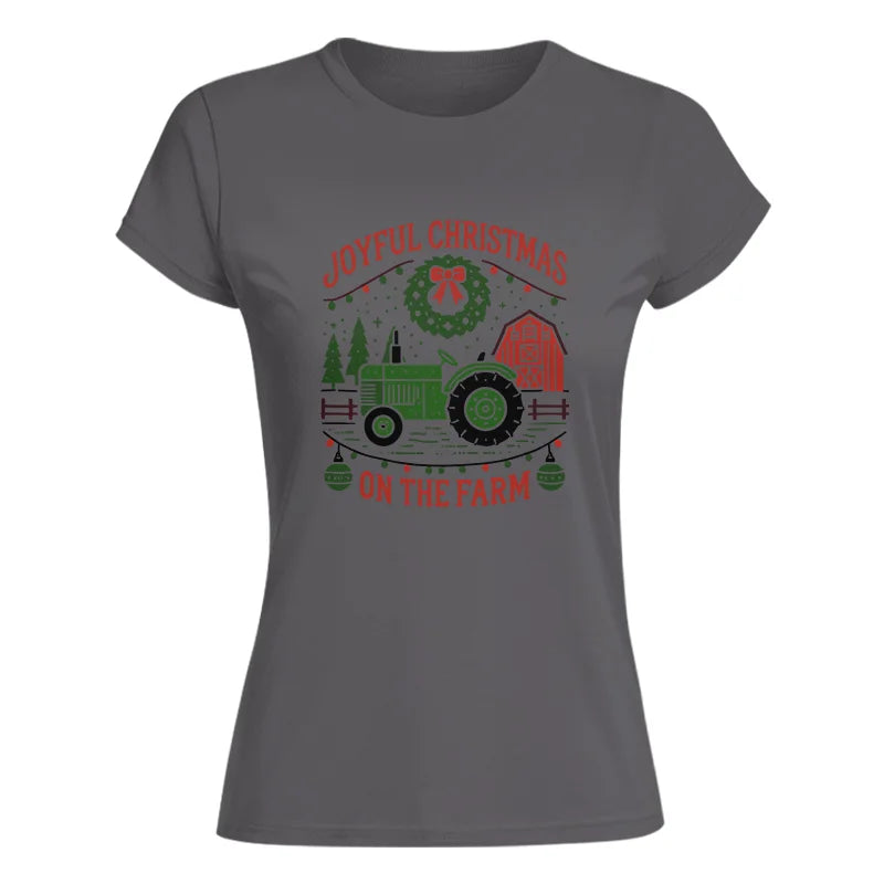 Joyful Christmas On The Farm 3 - Women's Softstyle Tee