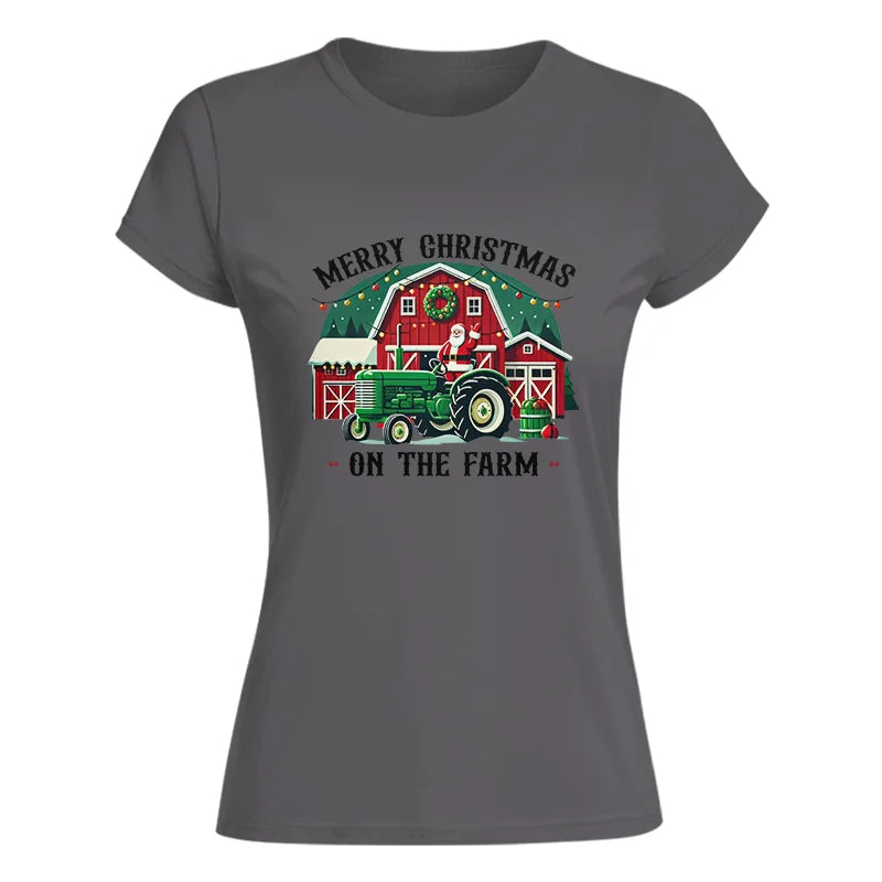 Merry Christmas On The Farm 1 - Women's Softstyle Tee