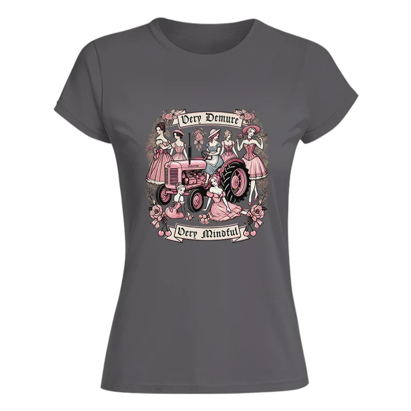 Image of Very Demure Very Mindful Tractor - Women's Softstyle Tee