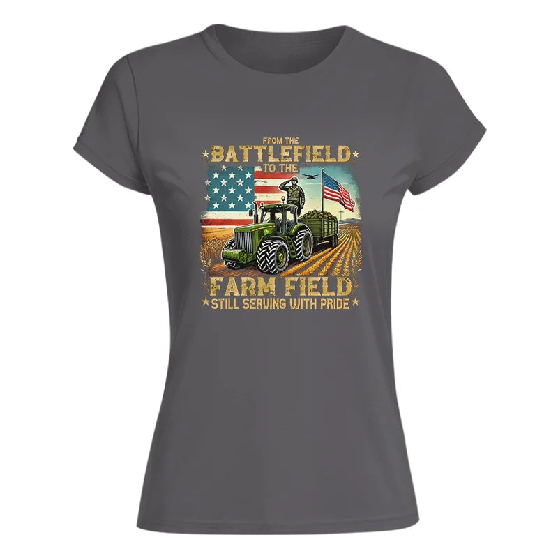 Veteran Farmer From The Battlefield To The Farm Field 2 - Women's Softstyle Tee