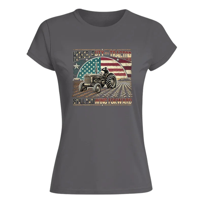 Veteran Farmer Honor Duty And A Tractor 1 - Women's Softstyle Tee