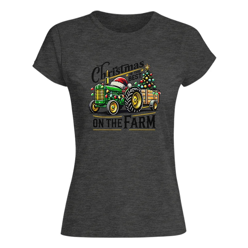 Christmas Is The Best On The Farm 3 - Women's Softstyle Tee