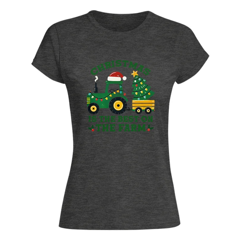 Christmas Is The Best On The Farm - Women's Softstyle Tee