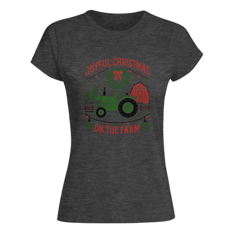 Joyful Christmas On The Farm 3 - Women's Softstyle Tee