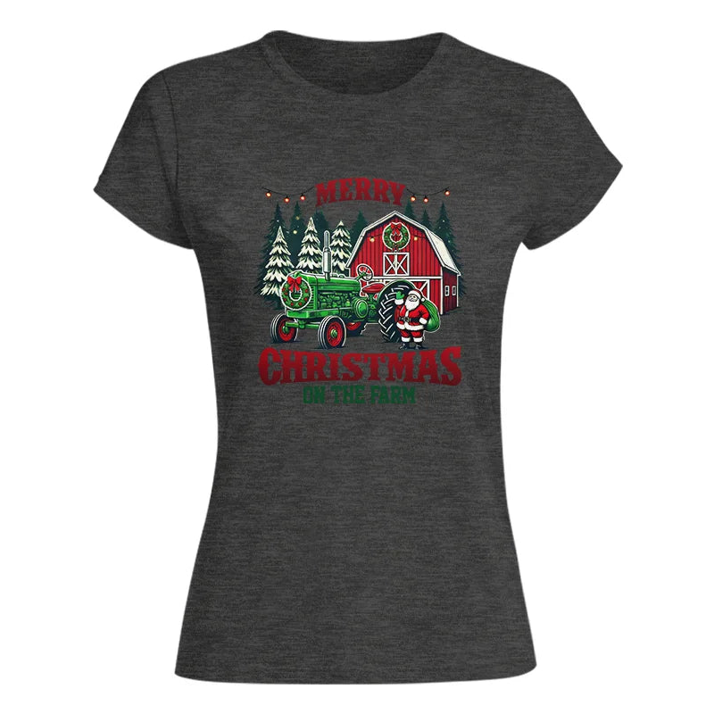 Merry Christmas On The Farm 3 - Women's Softstyle Tee