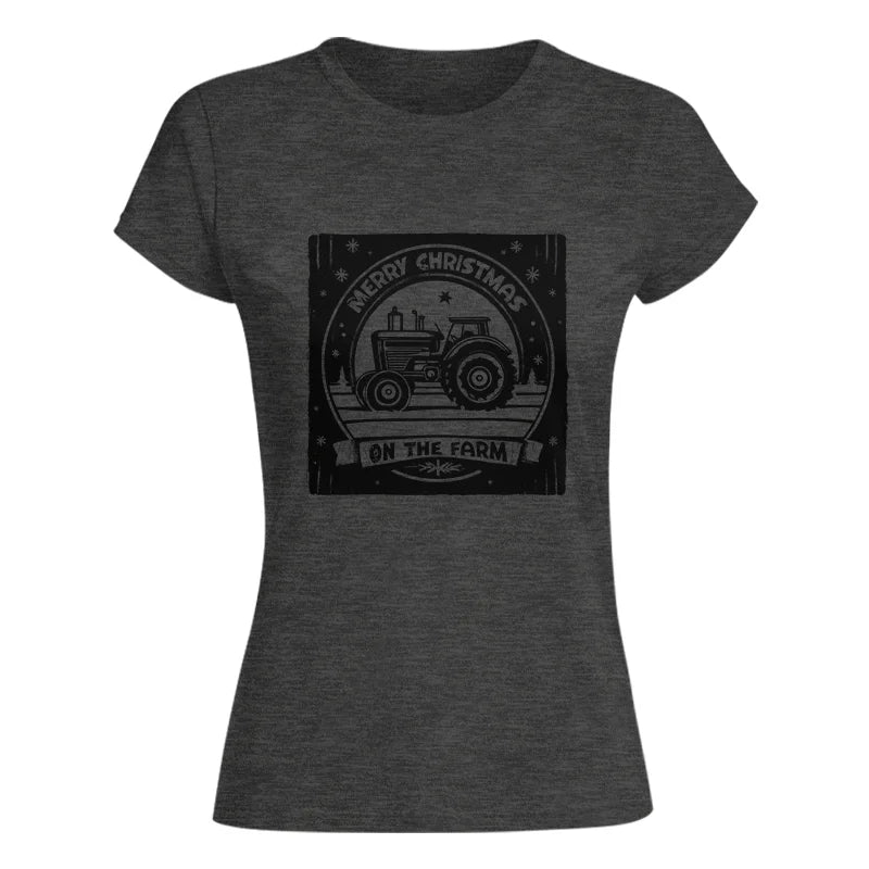 Image of Merry Chritmas On The Farm 5 - Women's Softstyle Tee