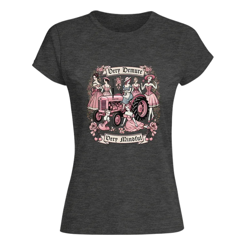 Image of Very Demure Very Mindful Tractor - Women's Softstyle Tee