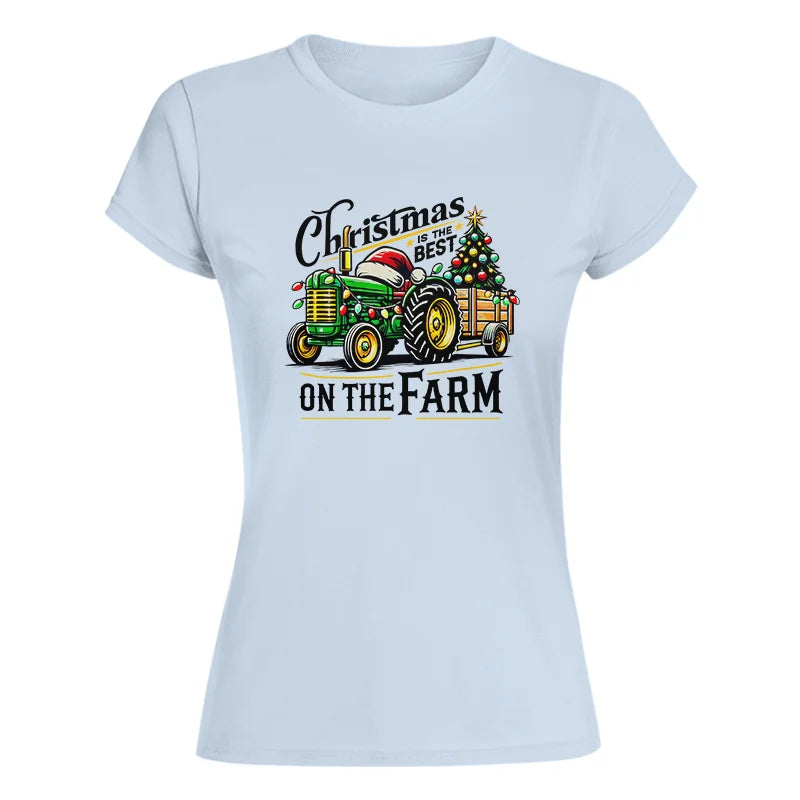 Image of Christmas Is The Best On The Farm 3 - Women's Softstyle Tee