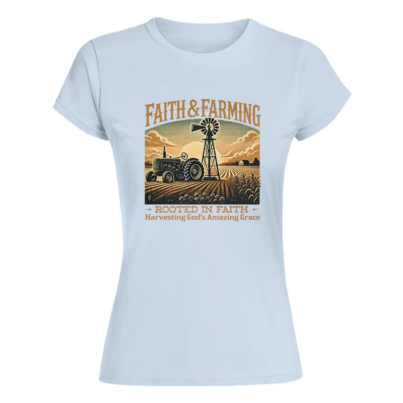 Image of Faith And Farming 3 - Women's Softstyle Tee