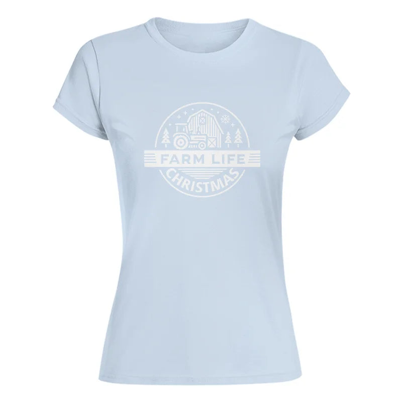 Farm Life Christmas 1 - Women's Softstyle Tee