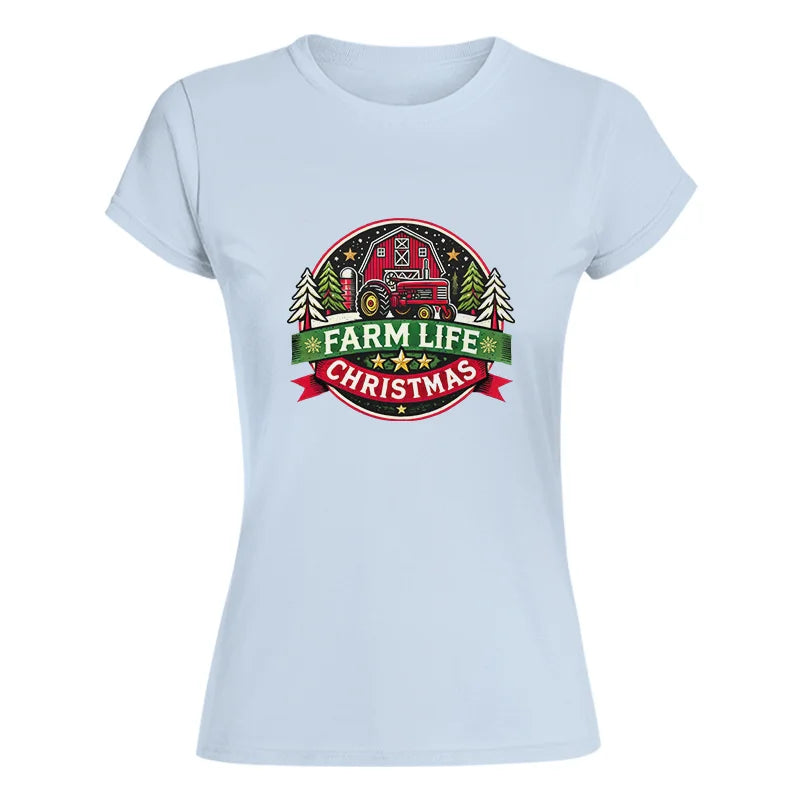 Image of Farm Life Christmas 3 - Women's Softstyle Tee