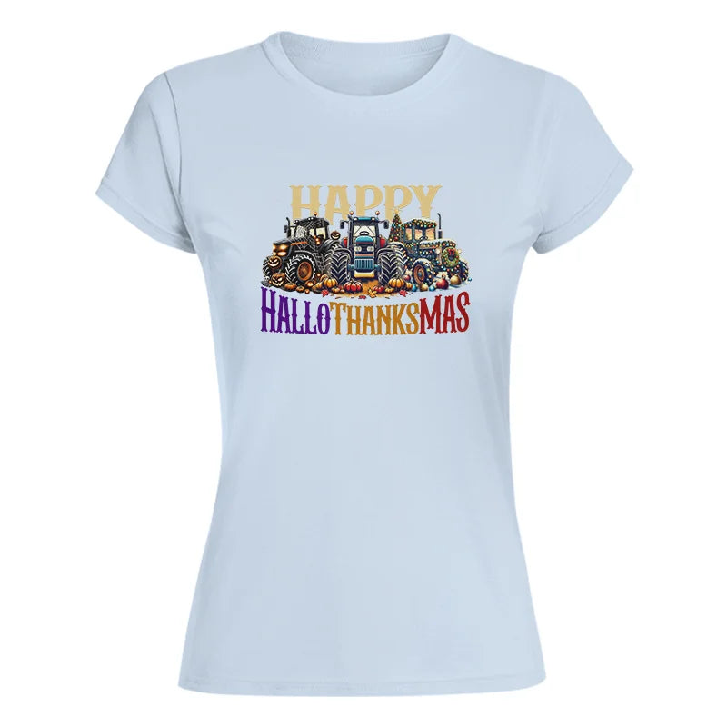 Image of Happy HalloThanksMas - Women's Softstyle Tee