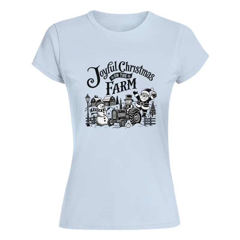 Joyful Christmas On The Farm 1 - Women's Softstyle Tee