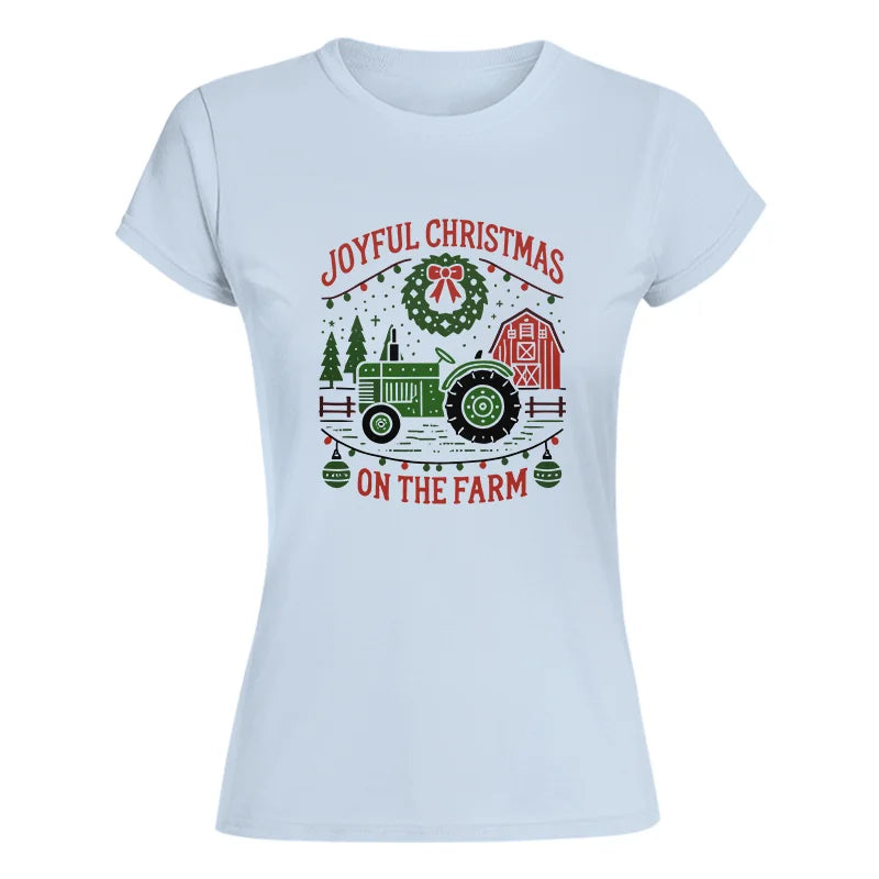 Image of Joyful Christmas On The Farm 3 - Women's Softstyle Tee