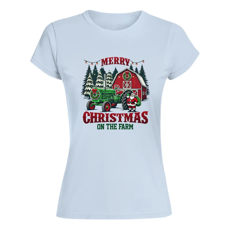 Image of Merry Christmas On The Farm 3 - Women's Softstyle Tee