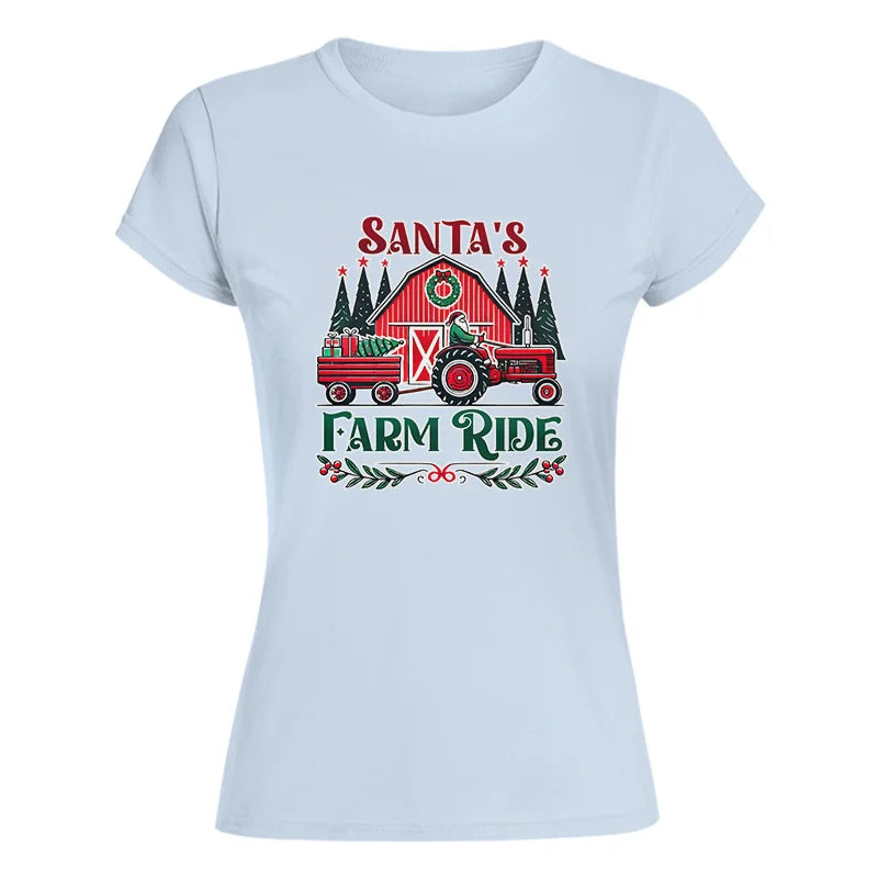 Santa's Farm Ride 1 - Women's Softstyle Tee