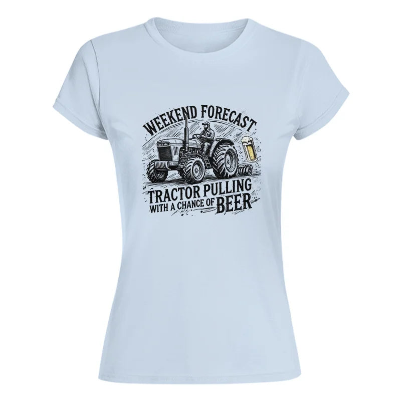 Tractor With A Chance Of Beer - Women's Softstyle Tee