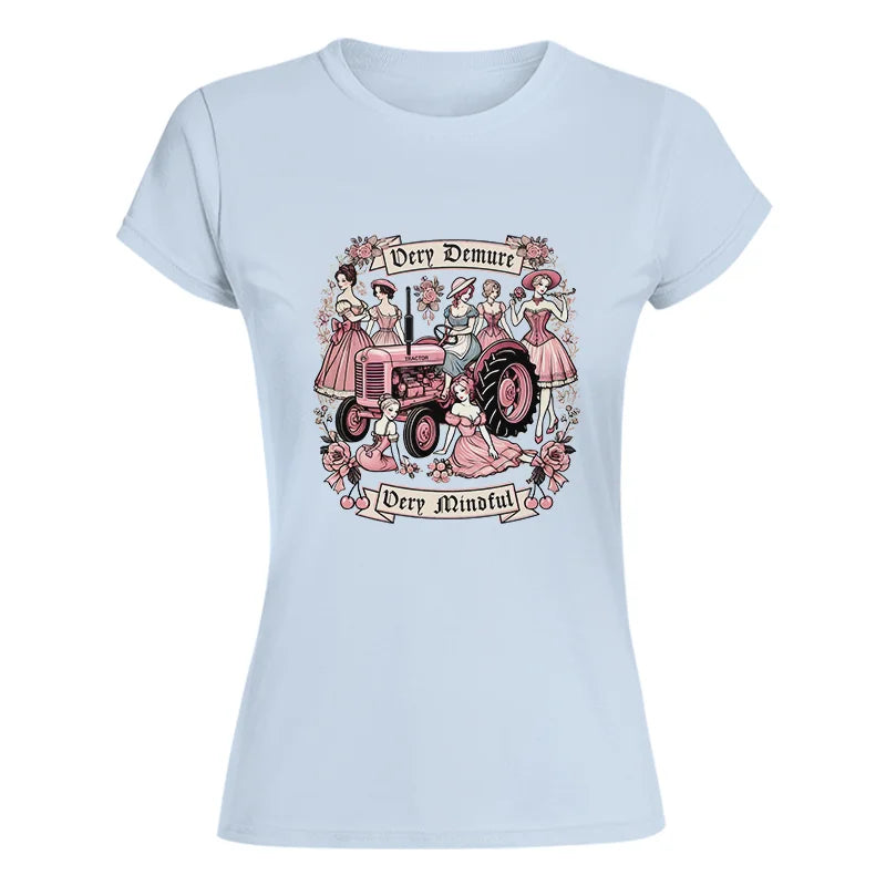 Image of Very Demure Very Mindful Tractor - Women's Softstyle Tee