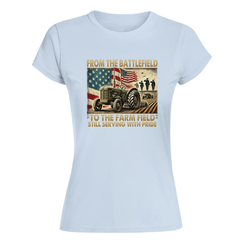 Image of Veteran Farmer From The Battlefield To The Farm Field 1 - Women's Softstyle Tee