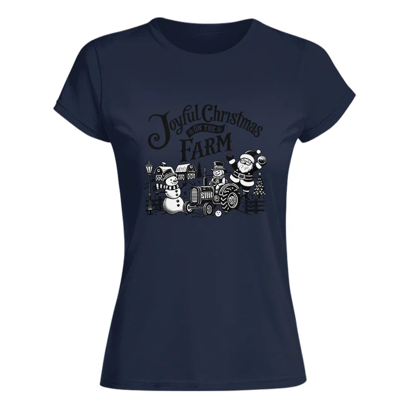 Joyful Christmas On The Farm 1 - Women's Softstyle Tee